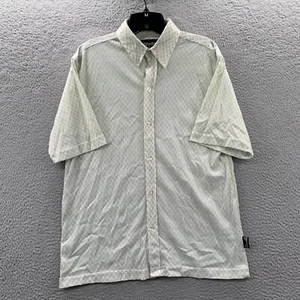 Dragonfly Shirt Mens Size Medium Button Up Sheer Green* - Picture 1 of 10