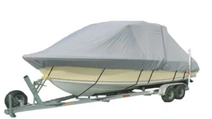 Scarab 195 Open Center Console - CC WA Cuddy Hard T-Top Storage Boat Cover Gray - Foto 1 di 2