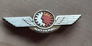 Vintage National Airlines (Junior Pilot) Flügel Brosche Anstecknadel Abzeichen - Bild 1 von 2