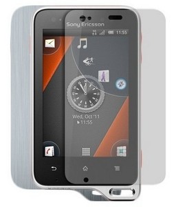 Skinomi Brushed Aluminum Cover+Screen Protector for Sony Ericsson Xperia Active