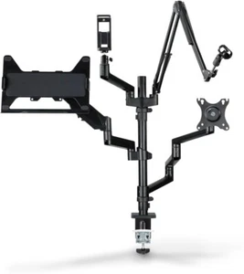 Monitor arm monitor mount streaming arm 4 arms microphone arm Hama 4663 13"-32" - Picture 1 of 10