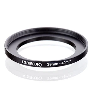 Camera 39mm Lens to 49mm Accessory Step Up Adapter Ring 39mm-49mm Black - Picture 1 of 3