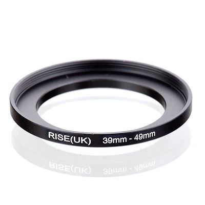 Camera 39mm Lens to 49mm Accessory Step Up Adapter Ring 39mm-49mm Black - Image 1 of 3