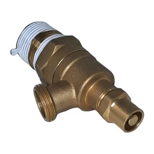 Inline Threaded Brass Shut Off Angle Hose Valve 1.25" Inlet, 1" Outlet Male - Picture 1 of 7