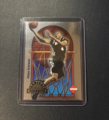 1996 Collector's Edge Radical Recruits Allen Iverson #PR1 促销新秀 RC  — 第 1/2 张图片