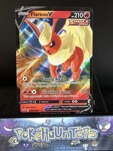 Pokemon Card Flareon V SWSH149 Sword & Shield Promo Half Art Ultra Rare L/P - Picture 1 of 3