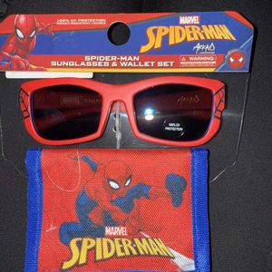 Marvel Spidey Spider-Man Juego de 2 Gafas de Sol y Cartera 100% Protección UV - Imagen 1 de 2