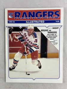 New York Rangers vs Boston Bruins Program, 1989-90, Jan Erixon, 1/26/90 - Picture 1 of 6