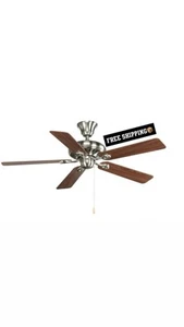 Progress Lighting AirPro Signature 52" Indoor Brushed Nickel Modern Ceiling Fan - Picture 1 of 3