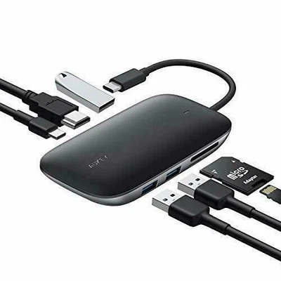 AUKEY CB-C68 Unity Link PD II 7-in-1 USB-C Hub with 100W PD - Image 1 of 4