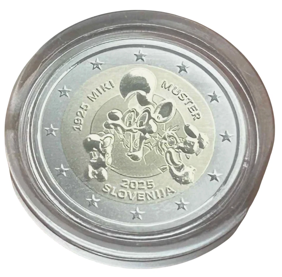 2 EURO SLOVÉNIE 2025 MIKI MUSTER - PREUVE - Photo 1/1