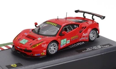 MODELLINO AUTO STATICO FERRARI 488 GTE 24H LE MANS 2017 FISICHELLA VILANDER 1:43 - Immagine 1 di 4