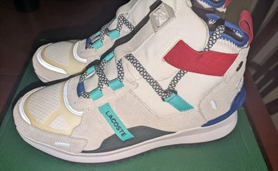 Lacoste Run Breaker Womens Shoes Size 7, Color: Off-White/Blue- New , never worn - Image 1 of 4