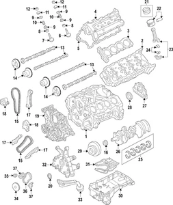 Rodamientos del cigüeñal principal originales Nissan Titan diésel 12210-EZ49C - Imagen 1 de 1