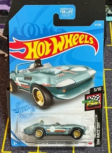Hot Wheels 2021 Super Treasure Hunt Corvette Grand Sport Roadster in Protector - Picture 1 of 2