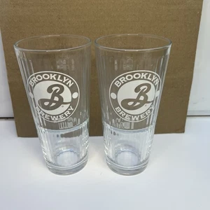 Brooklyn Brewery Pint Glasses Pair - Foto 1 di 3