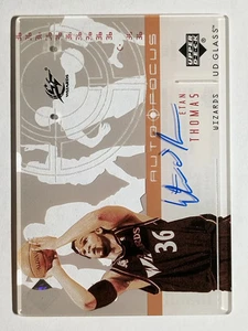 2002-03 UD Glass Auto Focus #ET Etan Thomas - Picture 1 of 2