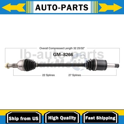 Eje articulado CV trasero derecho TrakMotive para Chevrolet Traverse 2009-2011 Foto 1 de 2