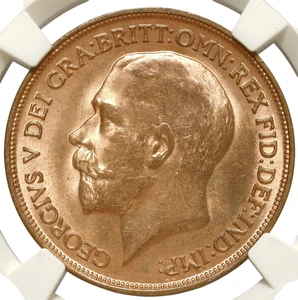 GREAT BRITAIN PENNY 1914 NGC MS 64 RB - Bild 1 von 6