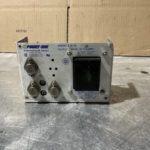 Power-One HN24-3.6-A Linear Power Supply 100-240VAC to 24VDC - Foto 1 di 8