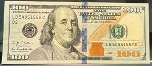 54951552 $100 bill 2009 Four-of-a-Kind 5's - Picture 1 of 5