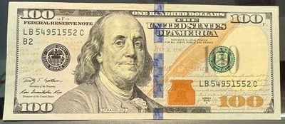 54951552 $100 bill 2009 Four-of-a-Kind 5's - Image 1 of 4