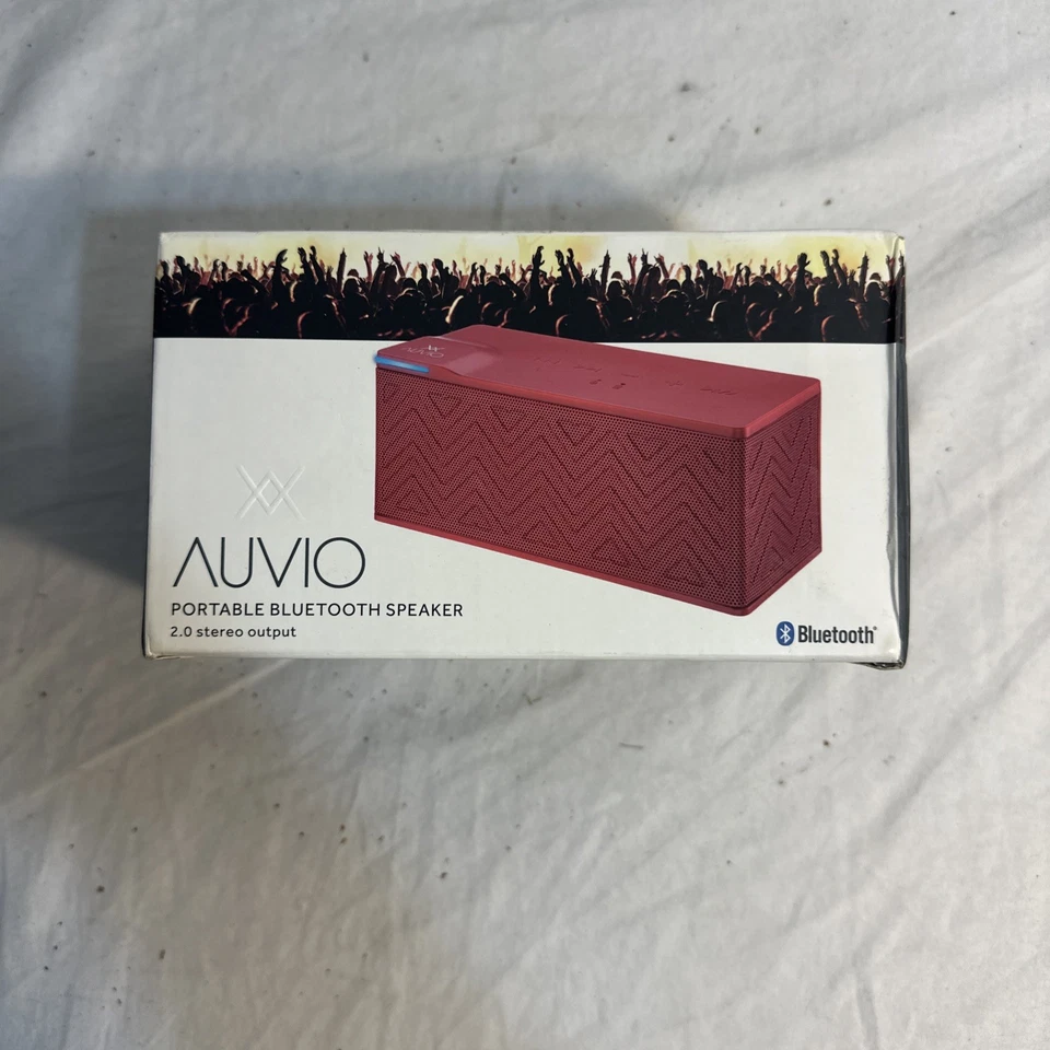Altavoz portátil Bluetooth AUVIO PBT500 2.0 estéreo rojo nuevo en caja  Foto 1 de 2