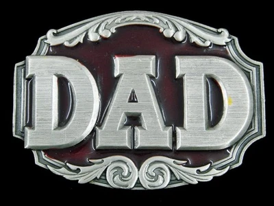 SE07160 *NOS* VINTAGE 1987 **PAPÁ** HEBILLA DE CINTURÓN CONMEMORATIVA Foto 1 de 2