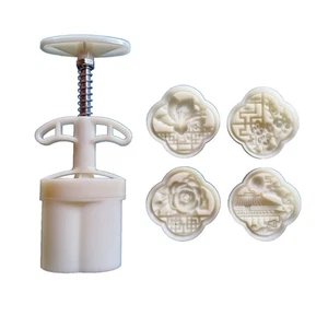 Durable ABS Mooncakes Molds Dessert Making Stamp for Home and Professional Cooks - Picture 1 of 7