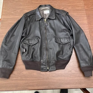 US Border Patrol Leather Jacket Size 46 Horace Small Apparel Company R&R Uniform - Picture 1 of 11
