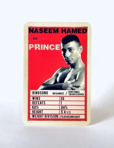 2016 Boxing Ringwalk NASEEM HAMED Trading Card 3.25” UK Top Trumps RED BASE - Picture 1 of 3