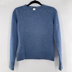 Maglione girocollo J.Crew 100% lana di agnello - blu erica (taglia S) - Foto 1 di 8