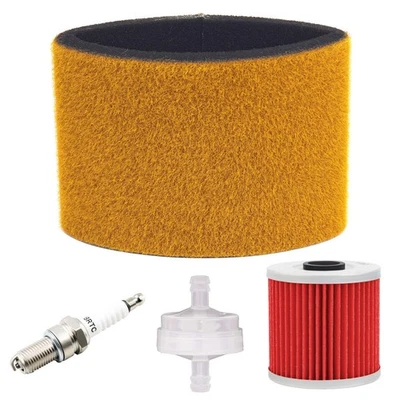 Spark Plug+Air Oil Fuel Filter+Tune Up Kit For 1988~2004 Bayou 220 KLF220 KLF300 Foto 1 de 4