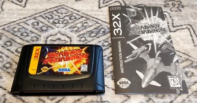 Shadow Squadron Sega Genesis 32X Cart and Manual Mint - Cleaned Tested - Image 1 of 2