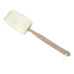 Holzgriff Stick Dusche Luffa Peeling Schwamm Bad Körper Rücken Peeling Waschmaschine - Bild 1 von 5