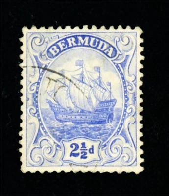 [BERMUDA] 1912: 2½d SG 48y Watermark inverted & reversed (used) - Image 1 of 2