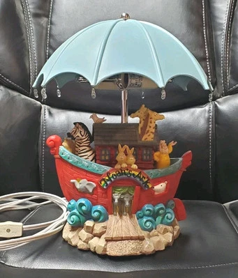 Colección de lámparas vintage Department 56 Arca de Noé libro de cuentos colección 2001 Foto 1 de 2