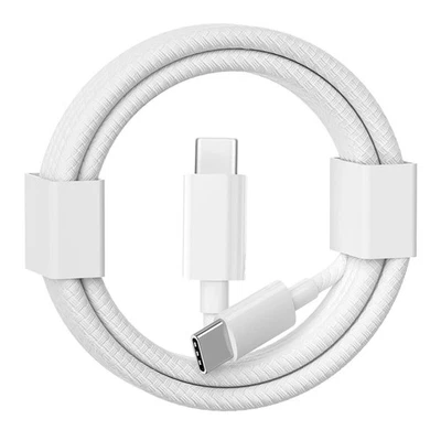 Cavo USB Type-C a USB Type-C 2.0 BIANCO USB-C a USB-C ricarica fast charge 60W - Immagine 1 di 4