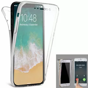 Funda para Apple iPhone 6 7 8 Plus, X,XR Cubierta Delgada a Prueba de Golpes 360 Silicona Híbrida - Imagen 1 de 8