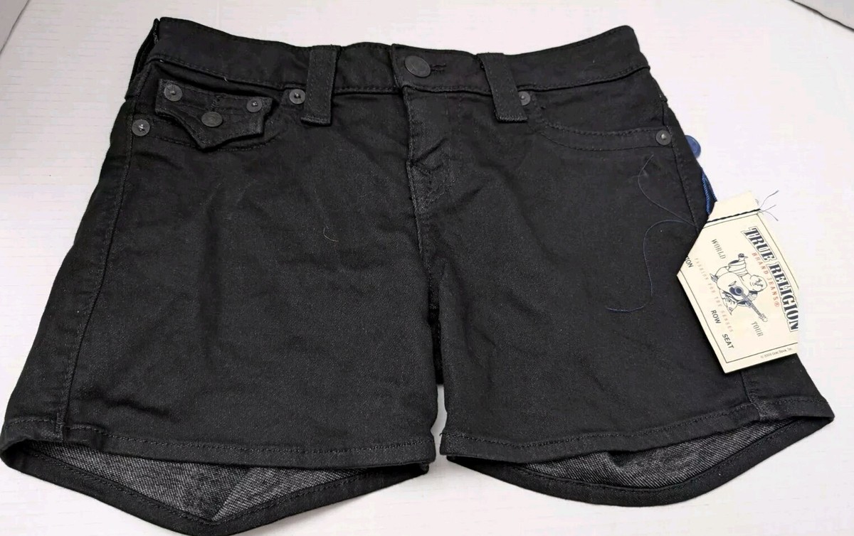 True Religion ショートパンツブラック　海外ガール　アメリカン True Religion Black Denim Shorts for Women for sale | eBay