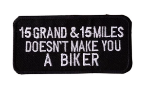 WHAT MAKES YOU A BIKER  Iron On Motorcycle Biker Vest Jacket  Patch P76 - Bild 1 von 1