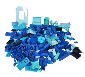Lego Blue Lego Lot Parts & Pieces BULK LOT bricks blocks - Picture 1 of 5