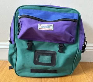 Vintage Cherokee Backpack Purple Green Vintage 90s - Picture 1 of 11