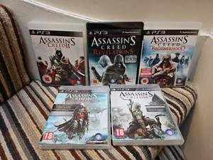 Assassins Creed Sony Playstation 3 Bundle 5 Games Includes Manuals VGC - Picture 1 of 7