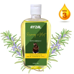 Aceite de romero omega-3 fortalecedor del cuero cabelludo y el cabello para un crecimiento saludable del cabello 100 ml - Imagen 1 de 11