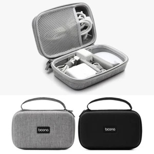 Portable Battery Charger Cable Travel Storage Bag Organizer Hard Shell Case Box - Picture 1 of 13