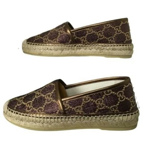 Alpargatas para mujer Gucci Heritage GG color marrón cojo-beige talla 36 - Imagen 1 de 9