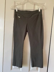 Alfani Women's Tummy Control Pull On Capri Gray Pants 2P Petite - Picture 1 of 5