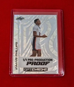 🔥 Jamari Phillips 1/1 -2023 Leaf Optichrome Silver Atomic Pre-production Proof - Picture 1 of 2