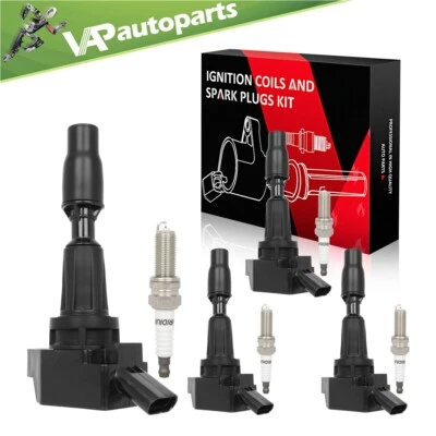 4 bobinas de encendido y 4 bujías para Kia Optima 2017-2020 2,4 L L4 Foto 1 de 4
